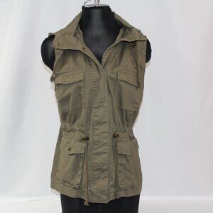 Love Tree Khaki‎ Military Style Vest Size Large